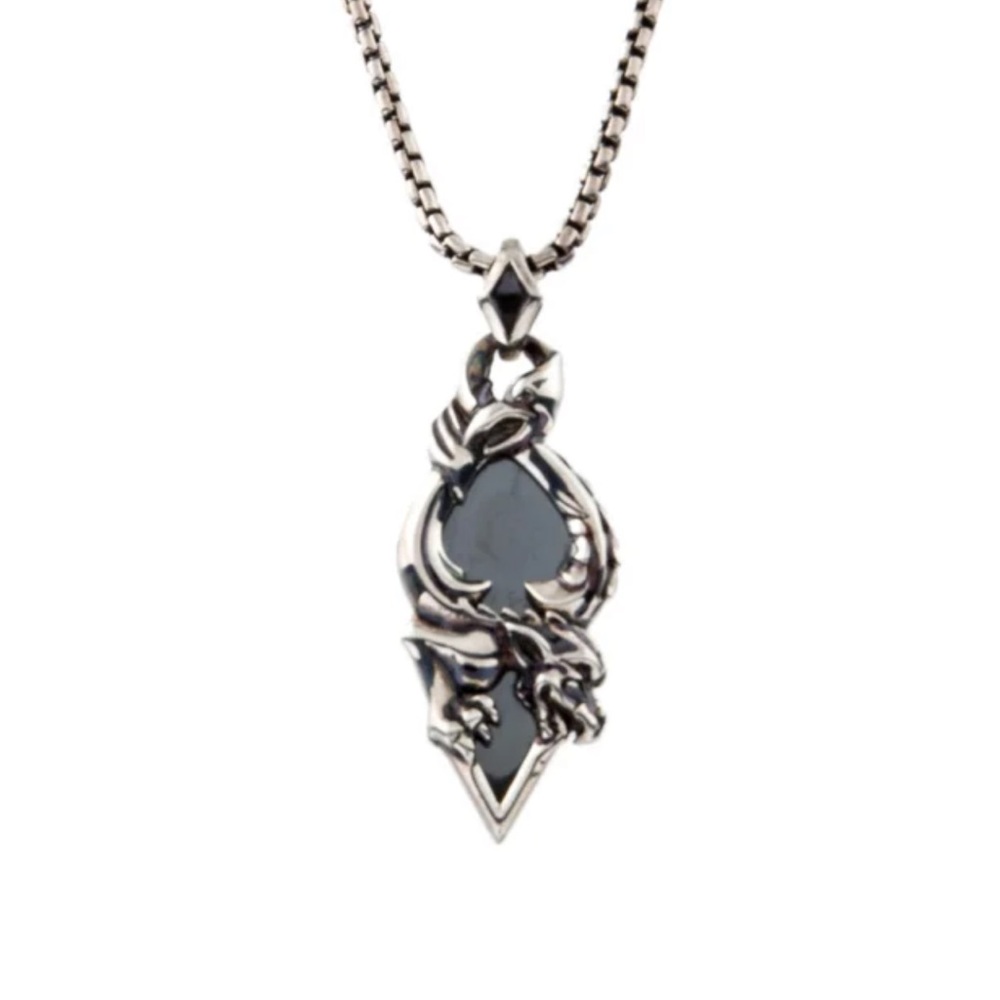 Stephen Webster Hematite pendant with sterling silver necklace